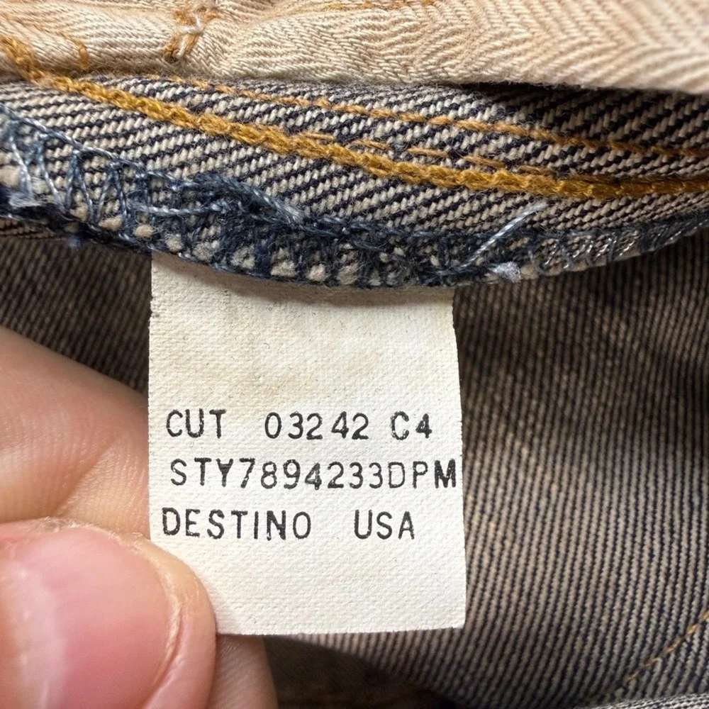 Polo Ralph Lauren Straight Leg Jeans 34x30 (FIT 36x30) Blue Denim Button Fly